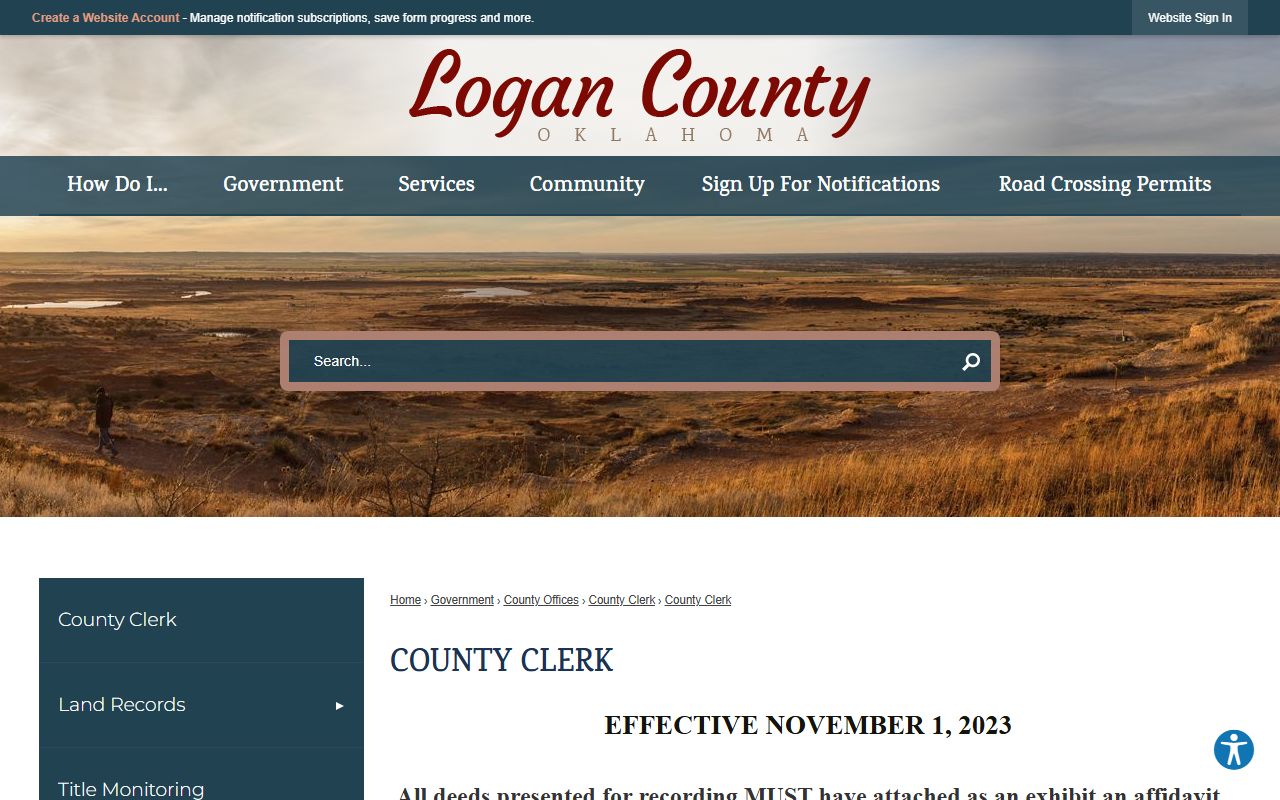 Logan County Court Clerk and County Clerk office overview