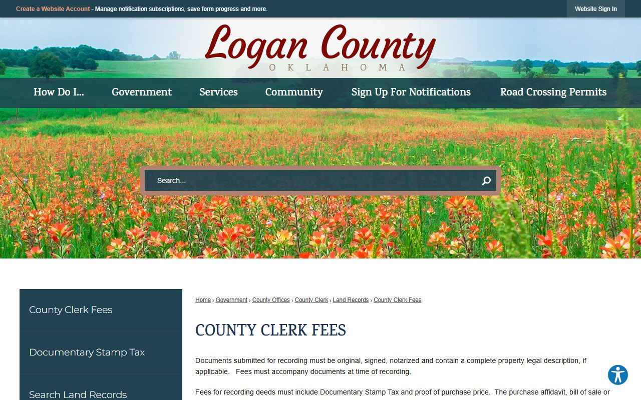 Logan County Court Clerk and County Clerk fee comparison