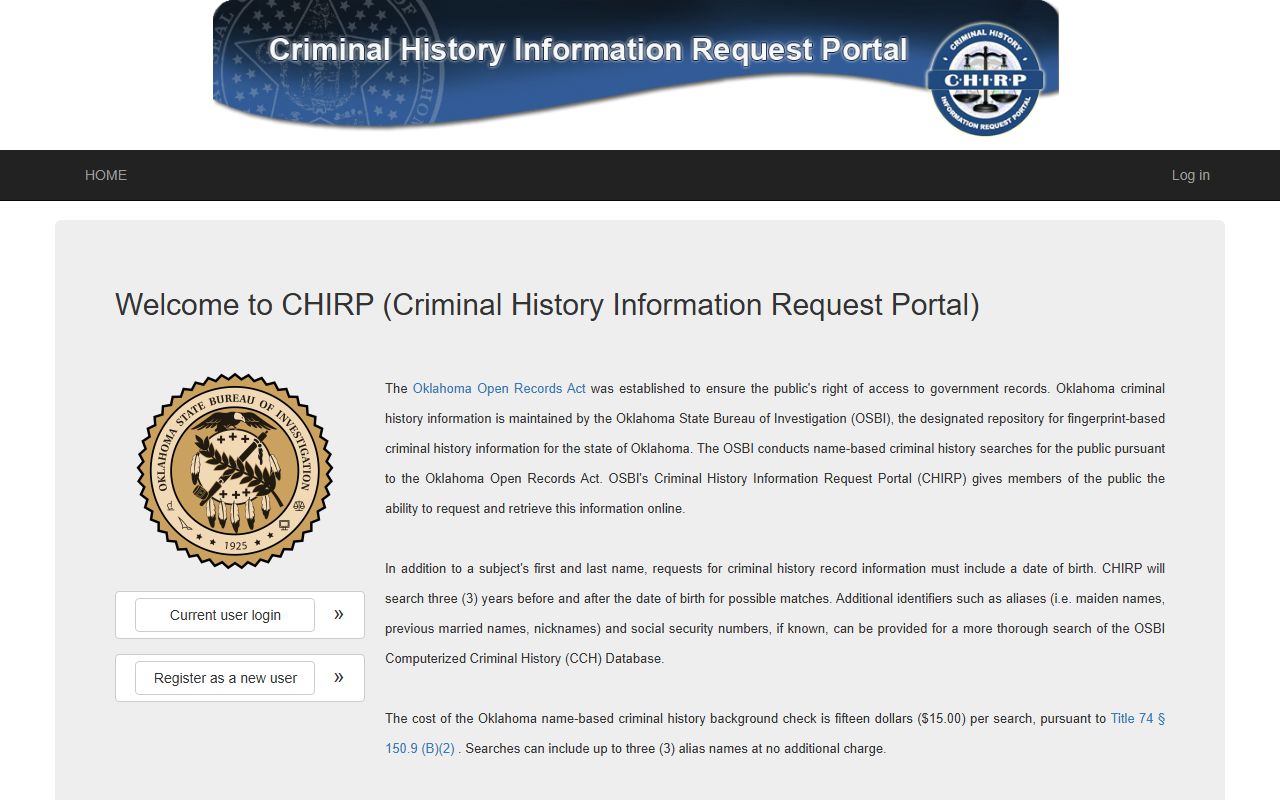 Logan County criminal court records statewide criminal history portal